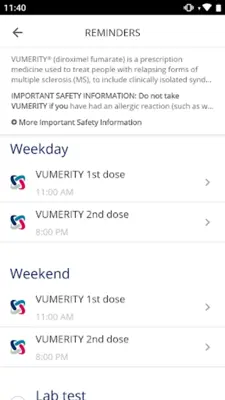 myVUMERITY™ android App screenshot 1